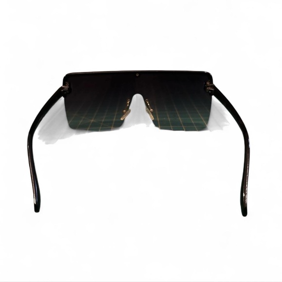 dark brown rectangular sunglasses - Picture 4 of 7